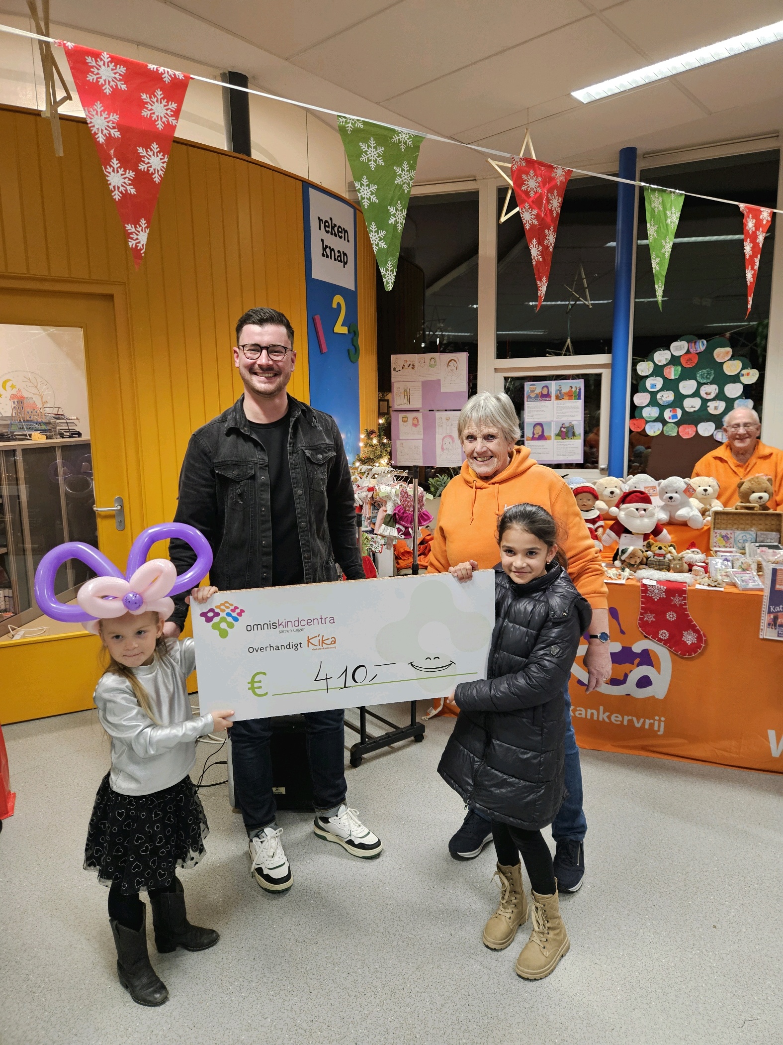 Leerlingen halen 410,- euro op voor KIKA!